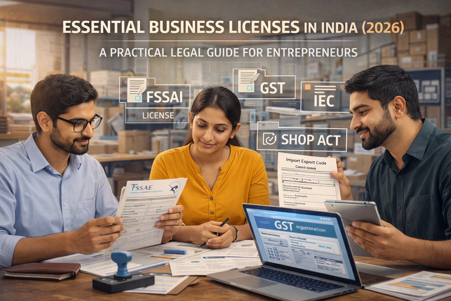 Essential Business Licenses in India (2026): A Practical Legal Guide for Entrepreneurs